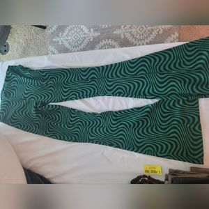 Green knitt pants
